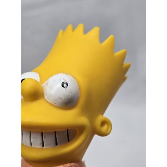 Vintage 1990 Bart Simpson 8.5” Plush Doll Toy Burger King Collectible Vinyl Head - Picture 7 of 12